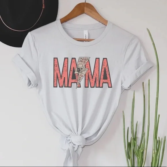 Handmade MAMA Retro Tee - Picture 1 of 2